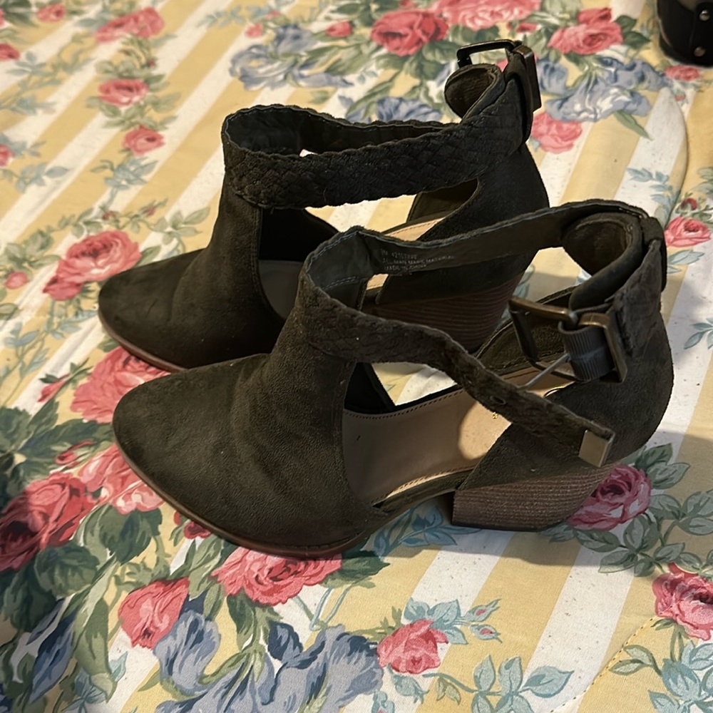 Olive Green Heels Size 9